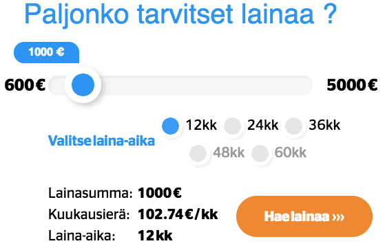 Laina.fi lainalaskuri